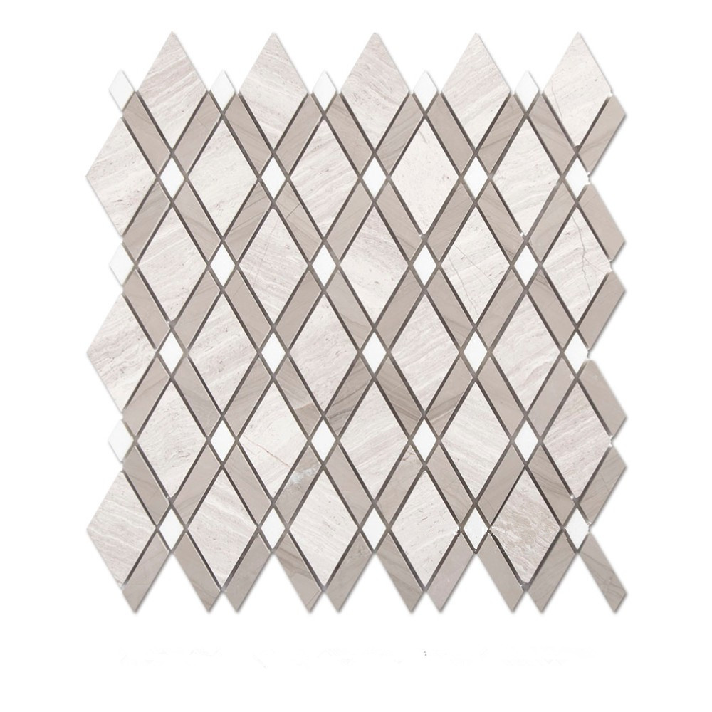 Wood Marble Gray Serpeggiante Marble Mosaic Tile