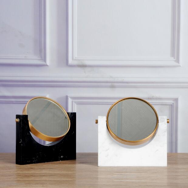 Mirror with marble