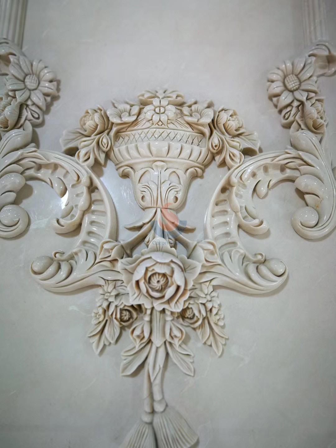 Marble carving flowers