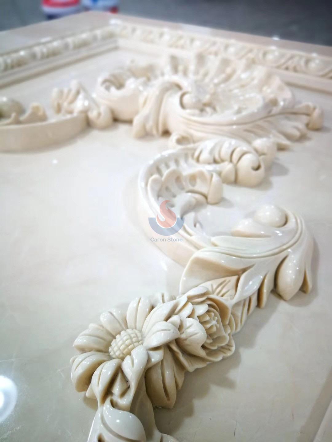 Marble carving flowers