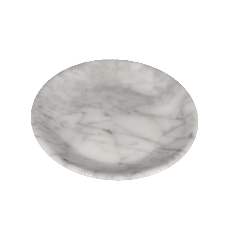 White  French Kitchen Marble Fruit Plate