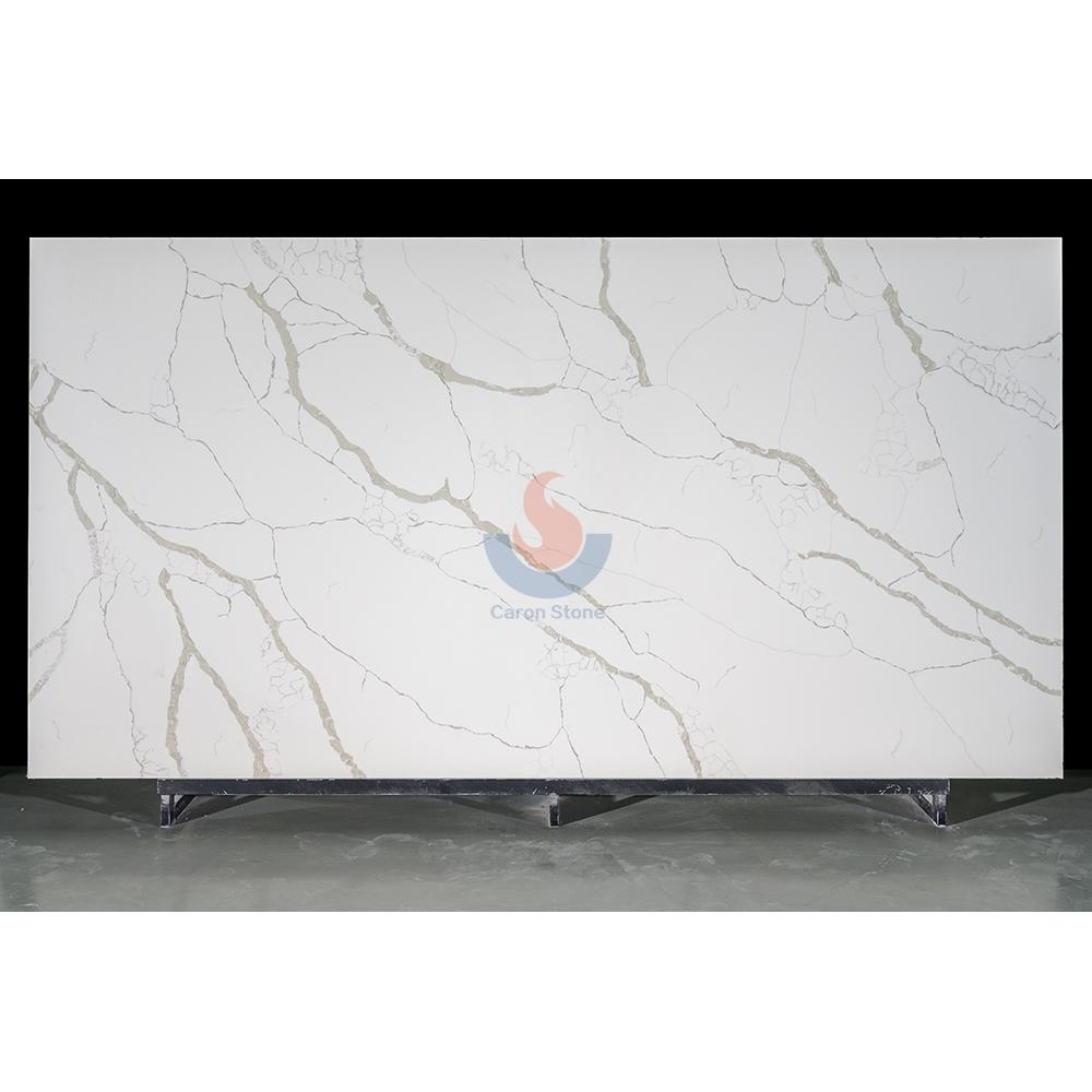 Excellent Quality Hotel Wall Countertops Artificial Quartz Slabs Engineered Stone With Veins