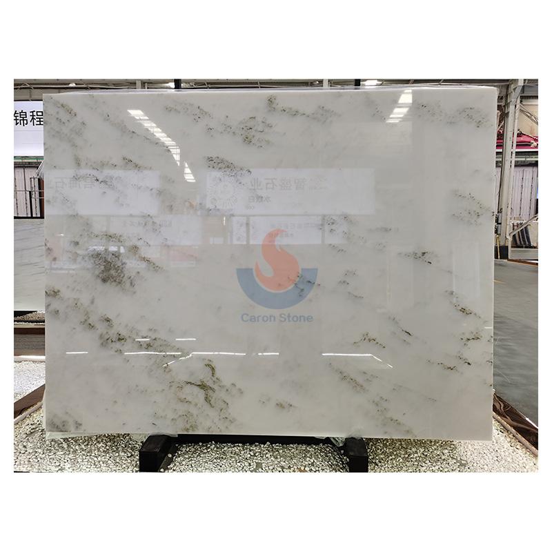 Interior stone floor polish snow white marble white